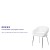 Flash Furniture CH-162731-WH-GG Fusion Series Contemporary White LeatherSoft Side Reception Chair addl-3