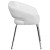 Flash Furniture CH-162731-WH-GG Fusion Series Contemporary White LeatherSoft Side Reception Chair addl-8