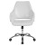 Flash Furniture CH-177280-WH-GG Madrid White LeatherSoft Upholstered Mid-Back Chair addl-10