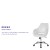Flash Furniture CH-177280-WH-GG Madrid White LeatherSoft Upholstered Mid-Back Chair addl-4