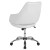 Flash Furniture CH-177280-WH-GG Madrid White LeatherSoft Upholstered Mid-Back Chair addl-7