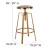 Flash Furniture CH-181070-26S-GLD-GG Industrial Style Swivel Lift Adjustable Height Barstool in Gold Finish addl-5
