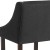 Flash Furniture CH-182020-30-BK-F-GG 30" Transitional Walnut Barstool with Accent Nail Trim in Charcoal Fabric addl-10
