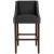 Flash Furniture CH-182020-30-BK-F-GG 30" Transitional Walnut Barstool with Accent Nail Trim in Charcoal Fabric addl-9