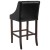 Flash Furniture CH-182020-30-BK-GG 30" Transitional Walnut Barstool with Accent Nail Trim in Black LeatherSoft addl-6