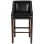 Flash Furniture CH-182020-30-BK-GG 30" Transitional Walnut Barstool with Accent Nail Trim in Black LeatherSoft addl-9