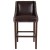 Flash Furniture CH-182020-30-BN-GG 30" Transitional Walnut Barstool with Accent Nail Trim in Brown LeatherSoft addl-5