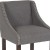 Flash Furniture CH-182020-30-DKGY-F-GG 30" Transitional Walnut Barstool with Accent Nail Trim in Dark Gray Fabric addl-10