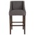 Flash Furniture CH-182020-30-DKGY-F-GG 30" Transitional Walnut Barstool with Accent Nail Trim in Dark Gray Fabric addl-9