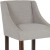 Flash Furniture CH-182020-30-LTGY-F-GG 30" Transitional Walnut Barstool with Accent Nail Trim in Light Gray Fabric addl-7