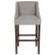 Flash Furniture CH-182020-30-LTGY-F-GG 30" Transitional Walnut Barstool with Accent Nail Trim in Light Gray Fabric addl-9