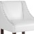 Flash Furniture CH-182020-30-WH-GG 30" Transitional Walnut Barstool with Accent Nail Trim in White LeatherSoft addl-10