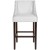 Flash Furniture CH-182020-30-WH-GG 30" Transitional Walnut Barstool with Accent Nail Trim in White LeatherSoft addl-9