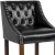 Flash Furniture CH-182020-T-30-BK-GG 30" Transitional Tufted Walnut Barstool with Accent Nail Trim in Black LeatherSoft addl-10