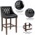 Flash Furniture CH-182020-T-30-BK-GG 30" Transitional Tufted Walnut Barstool with Accent Nail Trim in Black LeatherSoft addl-4