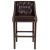 Flash Furniture CH-182020-T-30-BN-GG 30" Transitional Tufted Walnut Barstool with Accent Nail Trim in Brown LeatherSoft addl-9