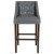 Flash Furniture CH-182020-T-30-LTGY-GG 30" Transitional Tufted Walnut Barstool with Accent Nail Trim in Light Gray LeatherSoft addl-9