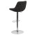 Flash Furniture CH-182050X000-BKFAB-GG Contemporary Black Fabric Adjustable Height Barstool with Chrome Base addl-6