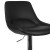 Flash Furniture CH-182050X000-BK-V-GG Contemporary Black Vinyl Adjustable Height Barstool with Chrome Base addl-7