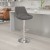 Flash Furniture CH-182050X000-DKGYFAB-GG Contemporary Dark Gray Fabric Adjustable Height Barstool with Chrome Base addl-1
