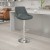 Flash Furniture CH-182050X000-GY-V-GG Contemporary Gray Vinyl Adjustable Height Barstool with Chrome Base addl-1