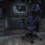 Flash Furniture CH-187230-1-BL-GG X20 Blue LeatherSoft Gaming / Racing Office Ergonomic Swivel Chair with Reclining Back addl-1