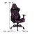 Flash Furniture CH-187230-1-PR-GG X20 Purple LeatherSoft Gaming / Racing Office Ergonomic Swivel Chair with Reclining Back addl-5