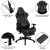Flash Furniture CH-187230-GY-GG X30 Gray LeatherSoft Gaming / Racing Office Ergonomic Reclining Computer Chair with Slide-Out Footrest addl-4