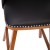 Flash Furniture CH-192162X000PU-30-BK-GG Transitional 30" Black LeatherSoft Bar Stool with Silver Nailhead Trim, Walnut Wood Frame, Set of 2  addl-9