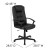 Flash Furniture CH-197051X000-BK-GG High Back Black LeatherSoft-Padded Task Office Chair with Arms addl-6