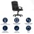Flash Furniture CH-197220X000-BK-GG Mid-Back Black LeatherSoft-Padded Task Office Chair with Arms addl-14