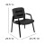 Flash Furniture CH-197221X000-BK-GG Black LeatherSoft Executive Reception Chair with Black Metal Frame addl-6