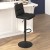 Flash Furniture CH-202071-BK-GG Modern Mid-Back Black Adjustable Height LeatherSoft Channel Stitched Bar Stool, Set of 2 addl-5
