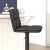 Flash Furniture CH-202071-BK-GG Modern Mid-Back Black Adjustable Height LeatherSoft Channel Stitched Bar Stool, Set of 2 addl-6