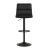 Flash Furniture CH-202071-BK-GG Modern Mid-Back Black Adjustable Height LeatherSoft Channel Stitched Bar Stool, Set of 2 addl-9