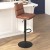 Flash Furniture CH-202071-BR-GG Modern Mid-Back Adjustable Height Cognac LeatherSoft Channel Stitched Bar Stool, Set of 2 addl-5