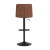 Flash Furniture CH-202071-BR-GG Modern Mid-Back Adjustable Height Cognac LeatherSoft Channel Stitched Bar Stool, Set of 2 addl-7