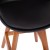 Flash Furniture CH-210925-7-BK-GG Commercial 27" Black Plastic Backrest Leathersoft Padded Seat Counter Stool with Walnut Wood Frame, Set of 2 addl-9