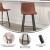 Flash Furniture CH-212069-24-BR-GG Modern Armless 24" Cognac LeatherSoft Counter Height Stool, Black Metal Frame, Set of 2 addl-4