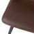 Flash Furniture CH-212069-24-DKBR-GG Modern Armless 24" Chocolate Brown LeatherSoft Counter Height Stool, Black Metal Frame, Set of 2 addl-8