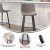 Flash Furniture CH-212069-24-GY-GG Modern Armless 24" Gray LeatherSoft Counter Height Stool, Black Metal Frame, Set of 2 addl-4