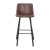 Flash Furniture CH-212069-30-DKBR-GG Modern Armless 30" Chocolate Brown LeatherSoft Bar Height Stool, Black Iron Frame, Set of 2 addl-11