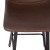 Flash Furniture CH-212069-30-DKBR-GG Modern Armless 30" Chocolate Brown LeatherSoft Bar Height Stool, Black Iron Frame, Set of 2 addl-9