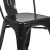 Flash Furniture CH-31230-BK-GG Black Metal Indoor/Outdoor Stackable Chair addl-10
