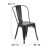 Flash Furniture CH-31230-BK-GG Black Metal Indoor/Outdoor Stackable Chair addl-5