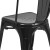 Flash Furniture CH-31230-BK-GG Black Metal Indoor/Outdoor Stackable Chair addl-7
