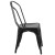 Flash Furniture CH-31230-BK-GG Black Metal Indoor/Outdoor Stackable Chair addl-8