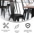 Flash Furniture CH-31230-BK-PL1B-GG Black Metal Indoor/Outdoor Stackable Chair with Black Poly Resin Wood Seat addl-3
