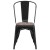 Flash Furniture CH-31230-BK-WD-GG Black Metal Stackable Chair with Wood Seat addl-8