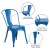 Flash Furniture CH-31230-BL-GG Blue Metal Indoor/Outdoor Stackable Chair addl-4